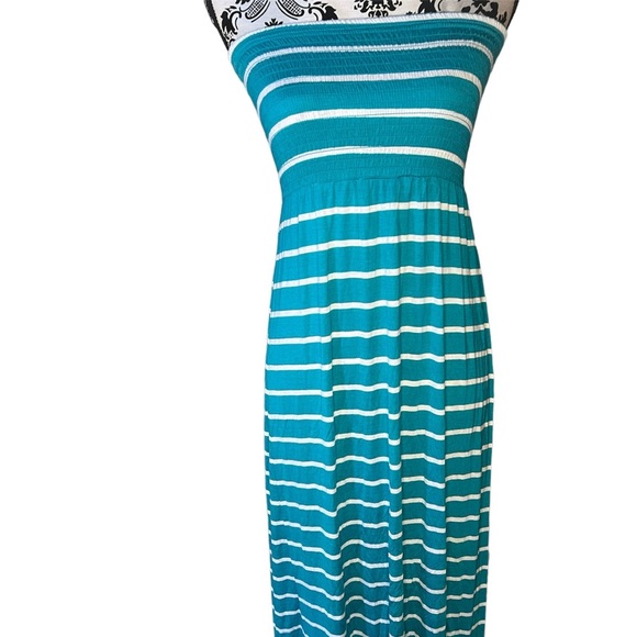 Papaya Dresses & Skirts - Papaya Tube Top Turquoise Dress Medium